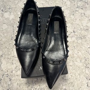 Valentino Rockstud Black Flat